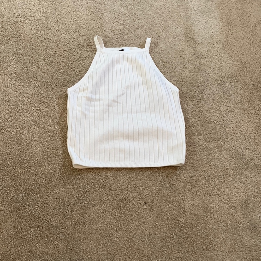 White cropped tank top!